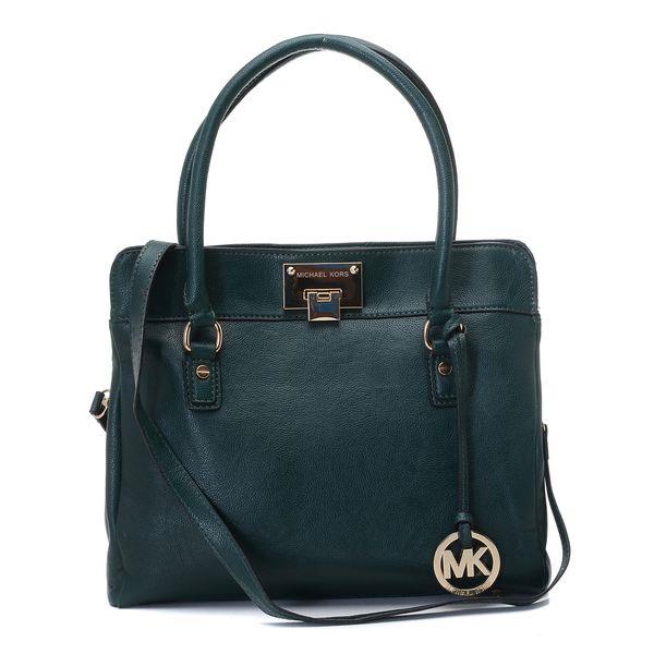 michael kors astrid stor satchel hunter grønn matte skinn Prisen Lav vv6wu